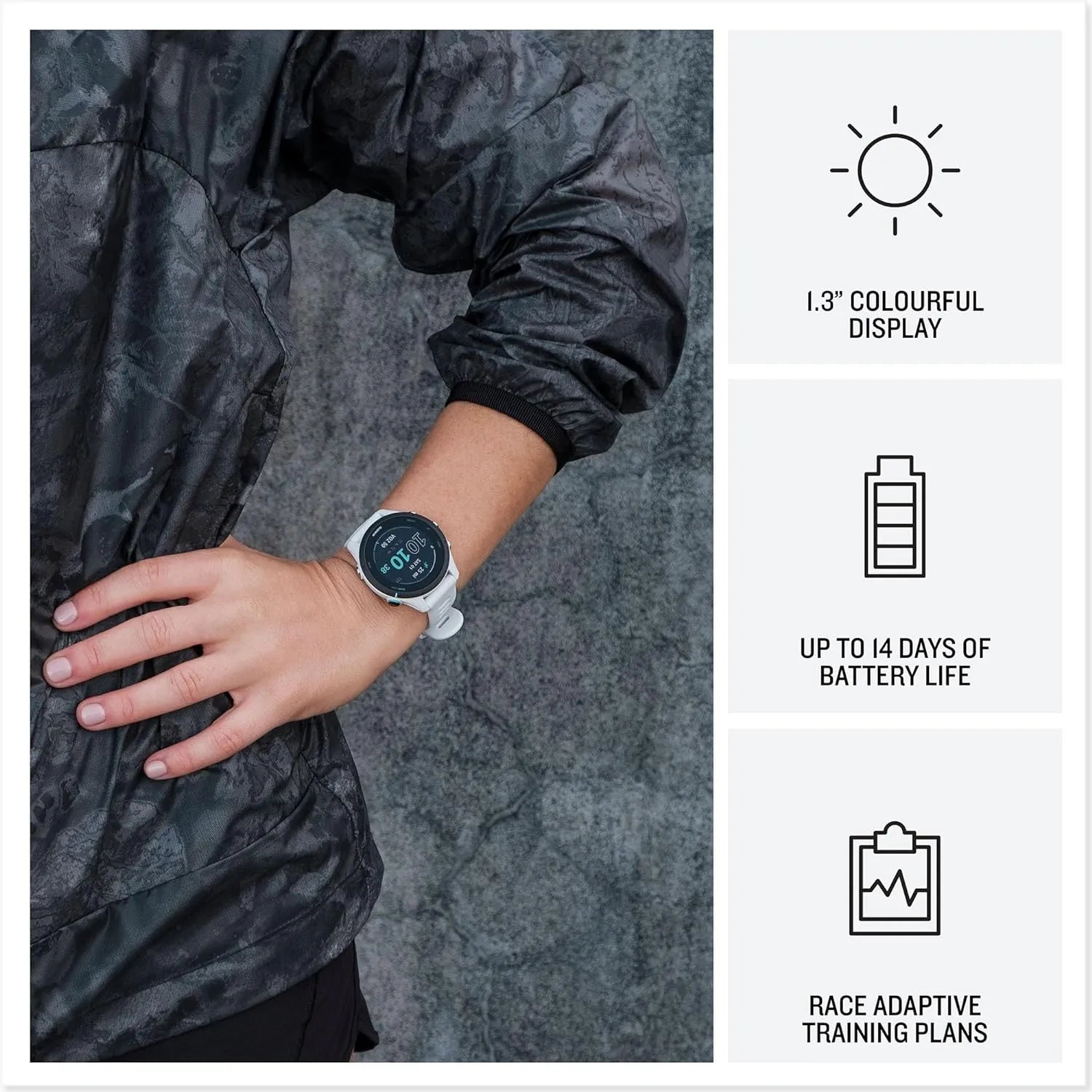 Smartwatch Garmin Forerunner 255 | Grigio ardesia | Smartwatch GPS per la corsa leggero e facile da usare | Durata della batteria fino a 14 giorni