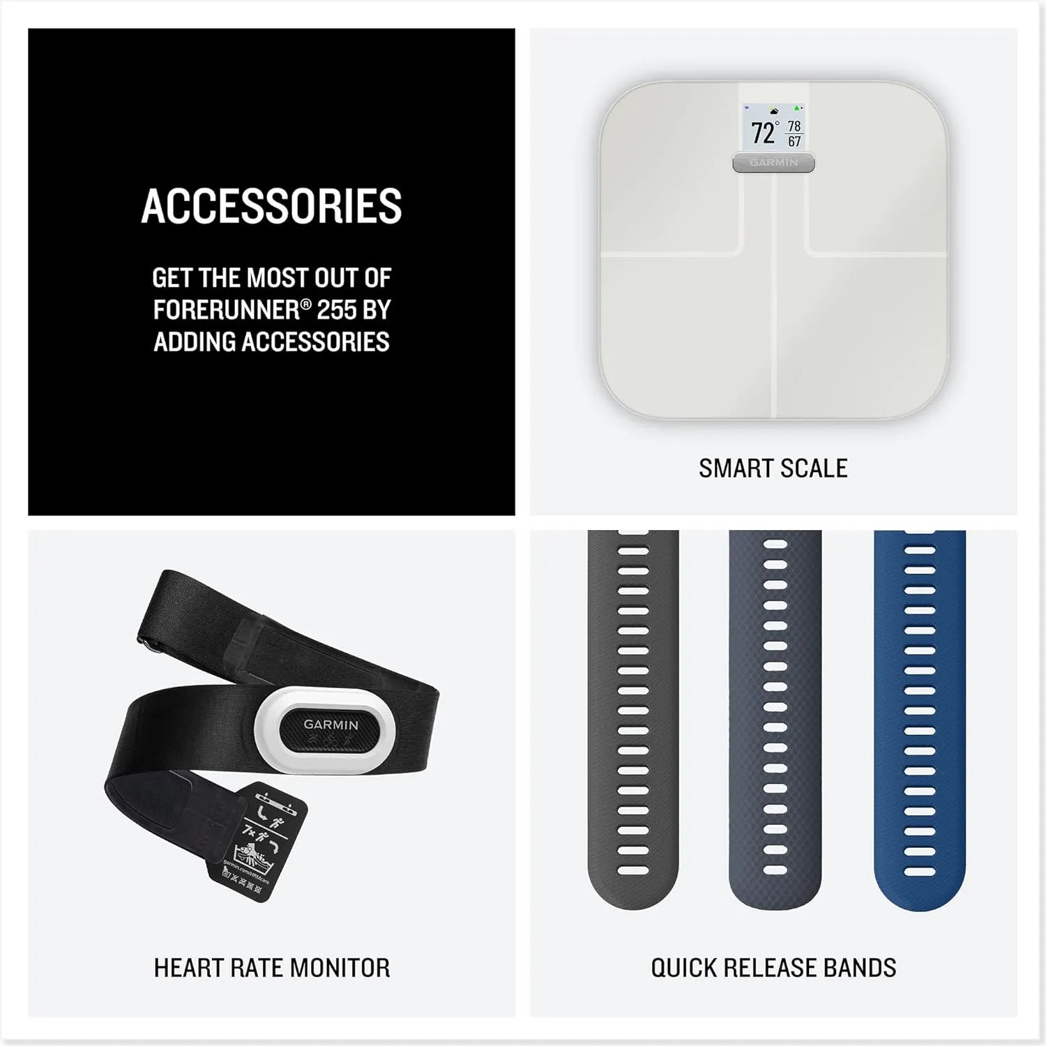 Smartwatch Garmin Forerunner 255 | Grigio ardesia | Smartwatch GPS per la corsa leggero e facile da usare | Durata della batteria fino a 14 giorni