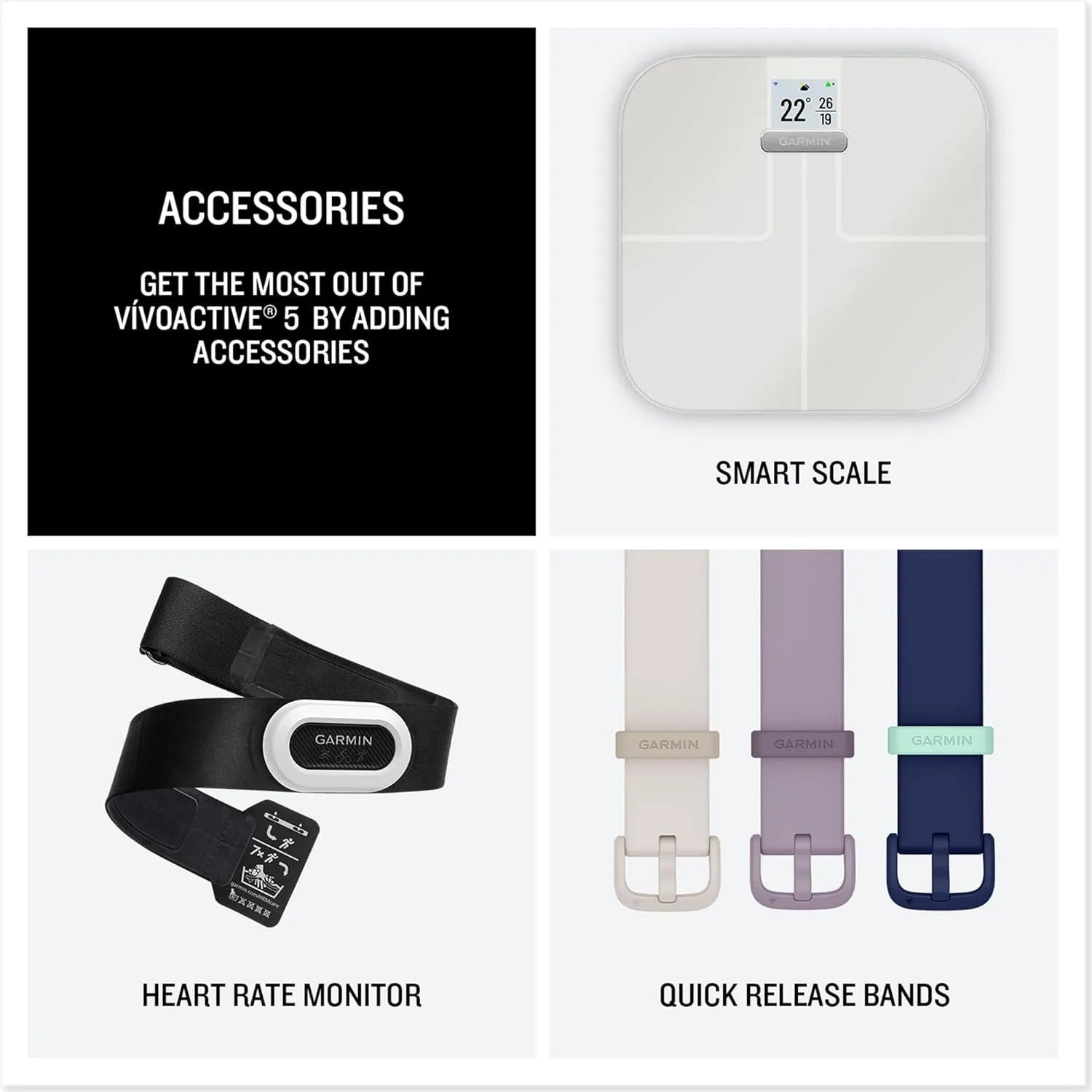 Garmin vívoactive 5 | Smartwatch GPS AMOLED | Durata della batteria di 11 giorni | Nero