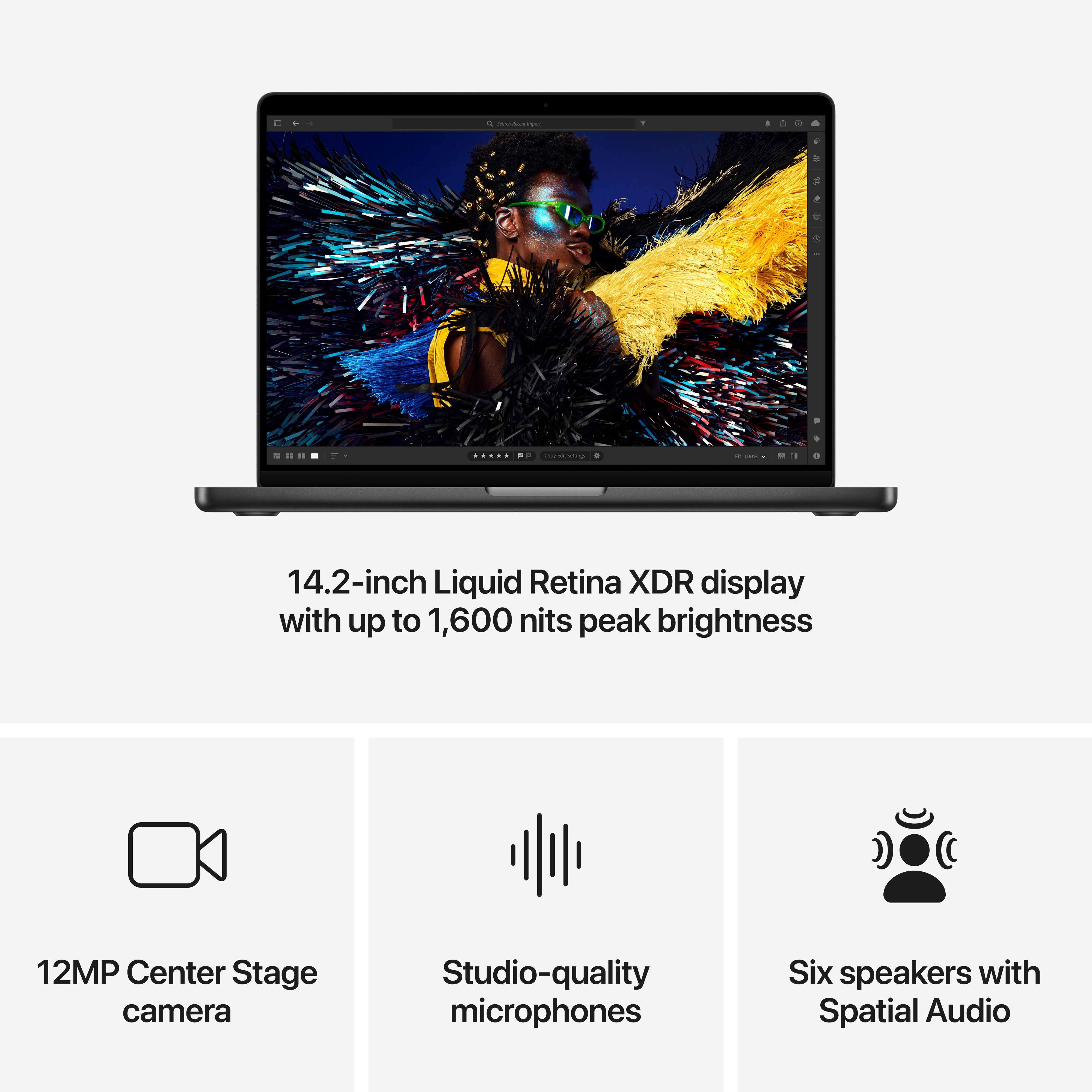 MacBook Pro 14.2in - Argento - M4 Pro (CPU 14C / GPU 20C) - 24GB - SSD 1TB - 96W