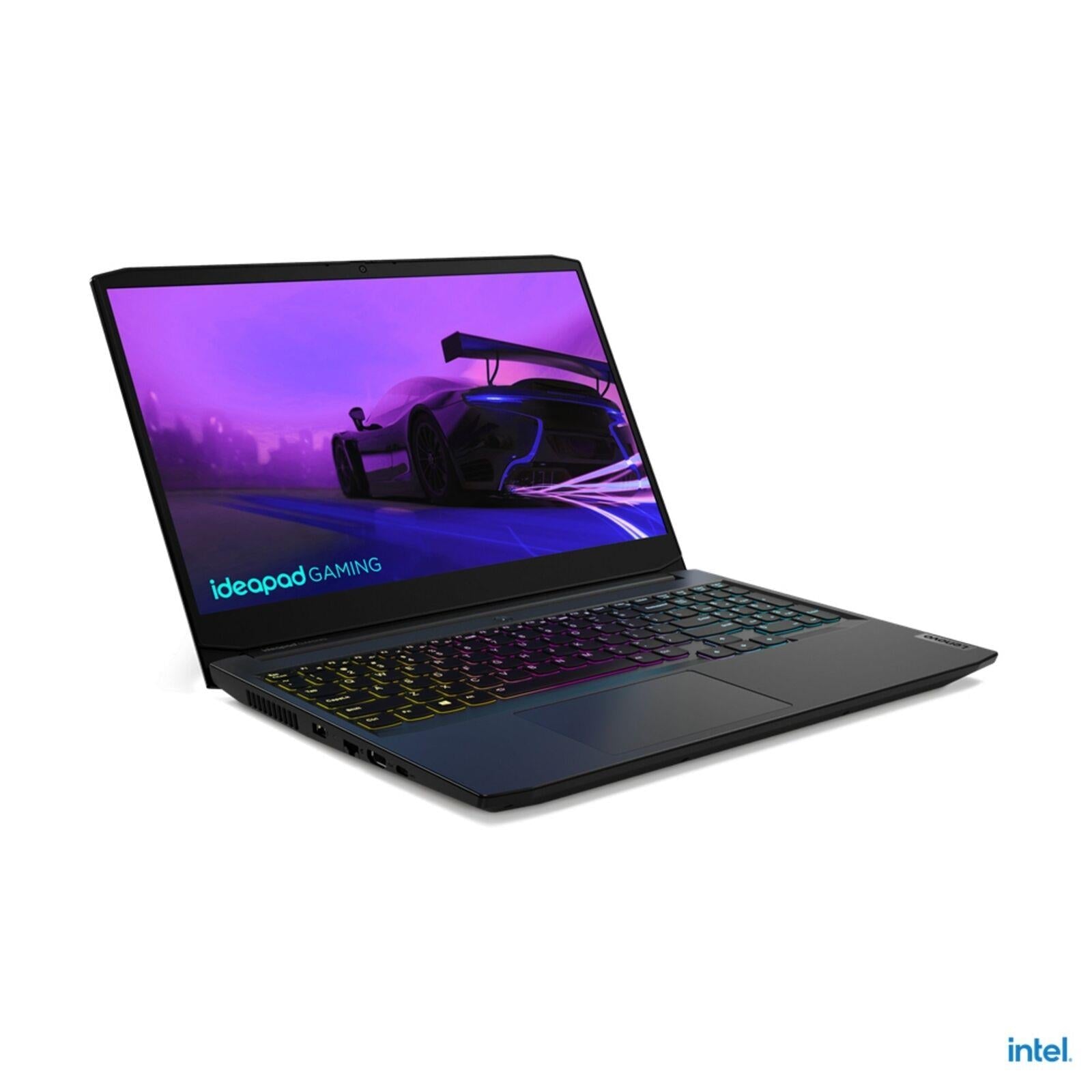 Laptop da gioco Lenovo IdeaPad 3i da 15,6" Intel Core i5 8 GB di RAM DDR4 256 GB SSD Windows 11 - Nero 
