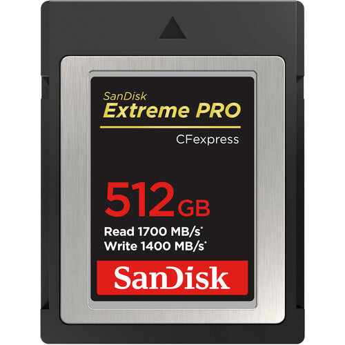 Scheda SanDisk Extreme PRO CFexpress da 512 GB tipo B